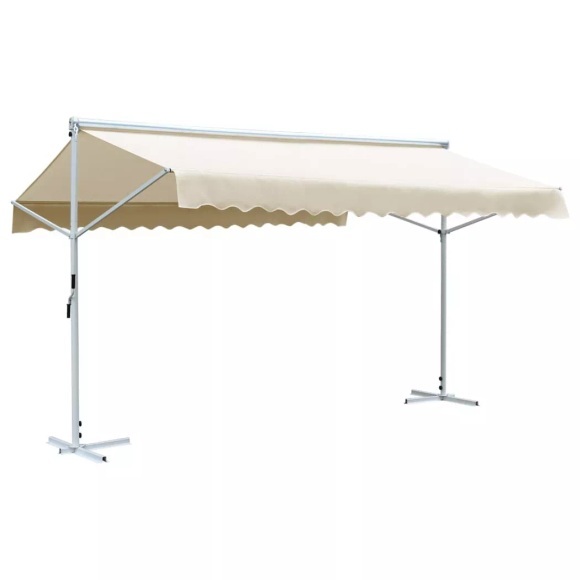 Freistehende Markise 500x300 cm Creme
