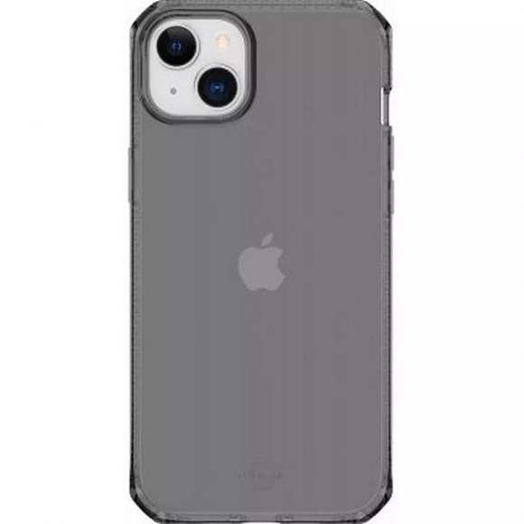 ITSkins - iPhone 14 Plus Spectrum Clear Antimikrobielle Schutz Gummi Hülle (Fallschutz 3 Meter) - Transparent / Schwarz