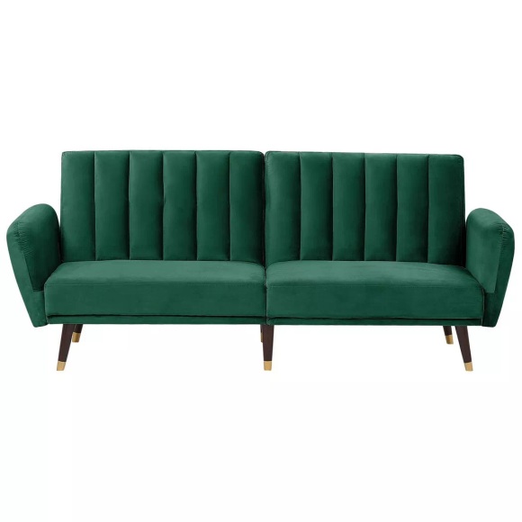 Schlafcouch aus Samtstoff Glamourös VIMMERBY Schlafcouch aus Samtstoff Glamourös VIMMERBY