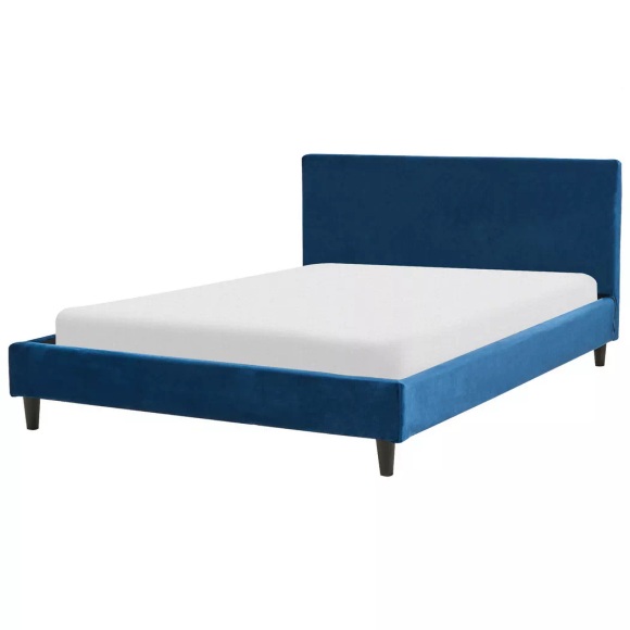 Bett mit Lattenrost aus Samtstoff Modern FITOU Bett mit Lattenrost aus Samtstoff Modern FITOU