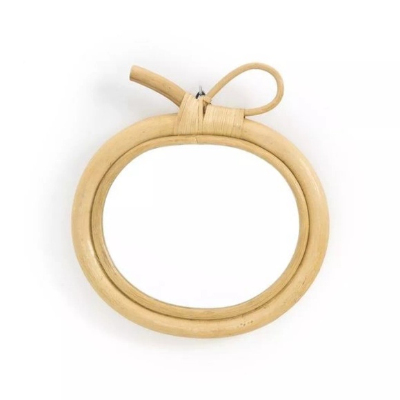 Rattan-Spiegel Nogu in Apfel-Form