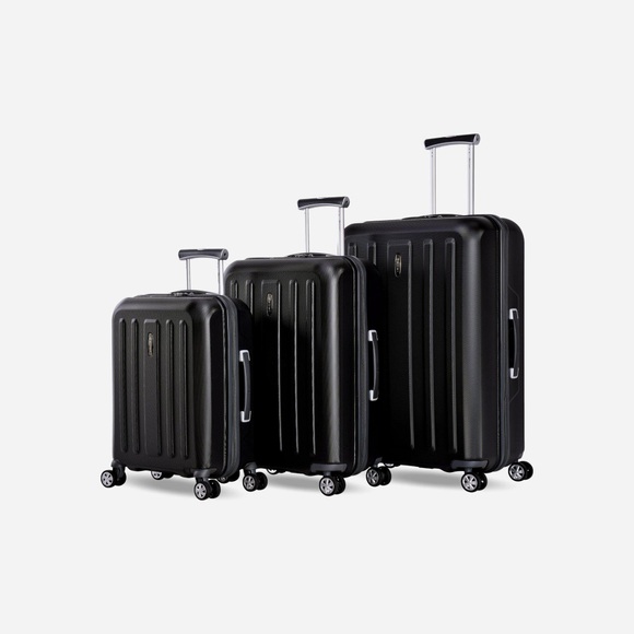 Kapstadt Kofferset 4 Rollen Unisex Schwarz ONE SIZE