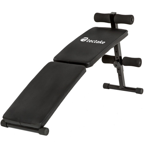 Sit Up Bank 2-fach Klappbar Unisex Schwarz ONE SIZE