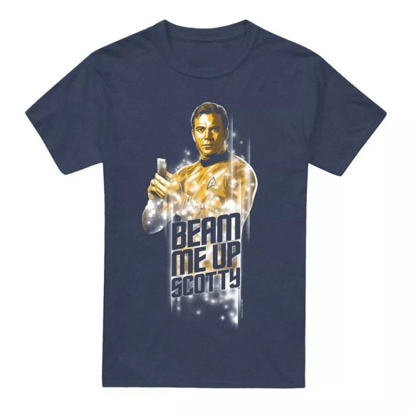 Star Trek - Beam Me Up TShirt, für Damen, Marine, Größe L