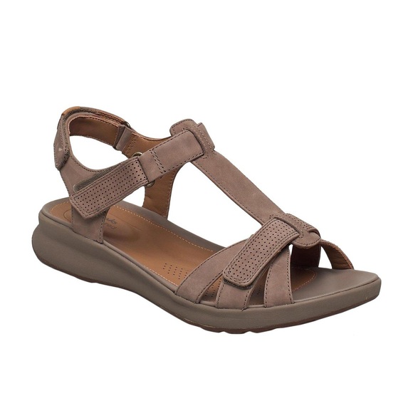Sandalen Un Adorn Vibe, Leder Damen Taupe 37