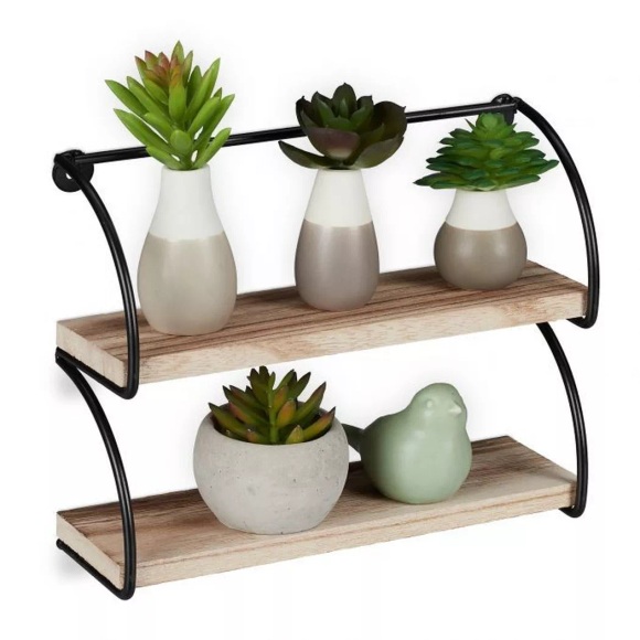 B2X - Wandregal im Industriestil 2 Regale, 24cm