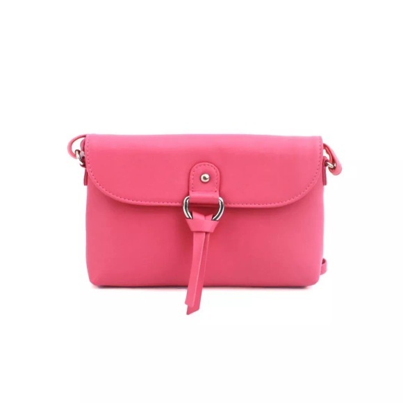 Handtasche Cleo, Leder Damen Rosa ONE SIZE