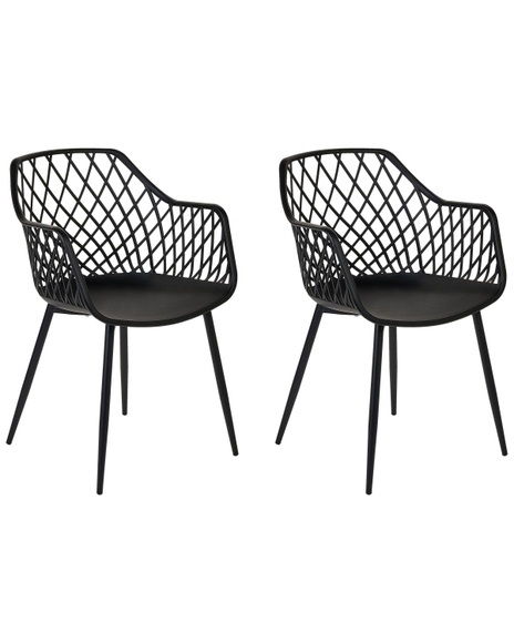 Set mit 2 Stühlen aus Kunststoff Modern NASHUA II Set mit 2 Stühlen aus Kunststoff Modern NASHUA II