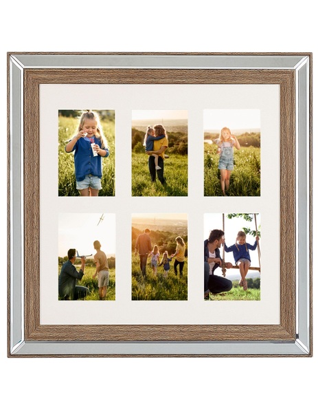 6er-Fotorahmen aus Glas Modern SINTA 6er-Fotorahmen aus Glas Modern SINTA
