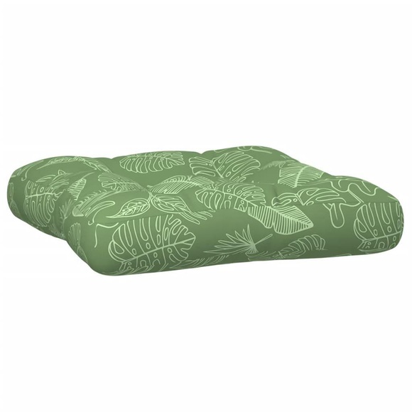 vidaXL Palettenkissen Blattmuster 60x61,5x10 cm Oxford-Gewebe