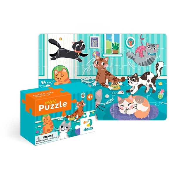 Dodo - Mini Puzzle Katzen 35 Teile, 4J+