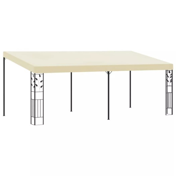 vidaXL Wand-Pavillon 6x3x2,5 m Cremeweiß