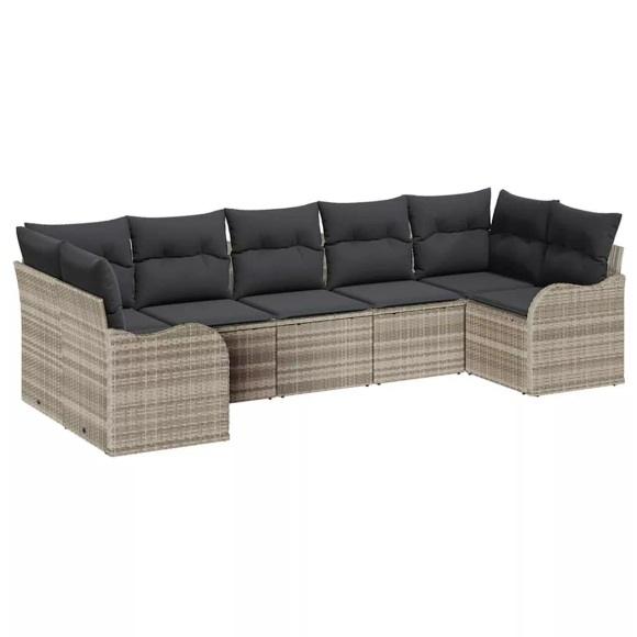 VidaXL - Outdoor-sofa poly-rattan, One Size, Grau
