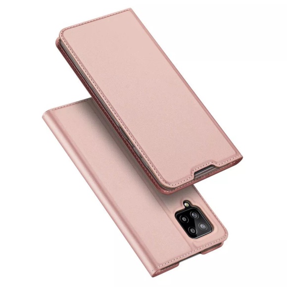 Dux Ducis - Samsung Galaxy A42 5G Flip Wallet Cover Leder Tasche - Roségold