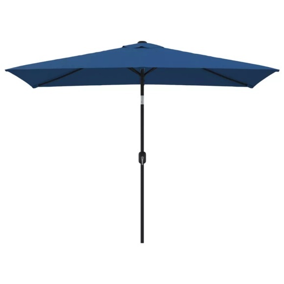 Sonnenschirm mit Metall-Mast 300x200 cm Azurblau