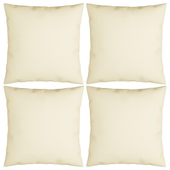vidaXL Sofakissen 4 Stk. Cremeweiß 50x50 cm Stoff