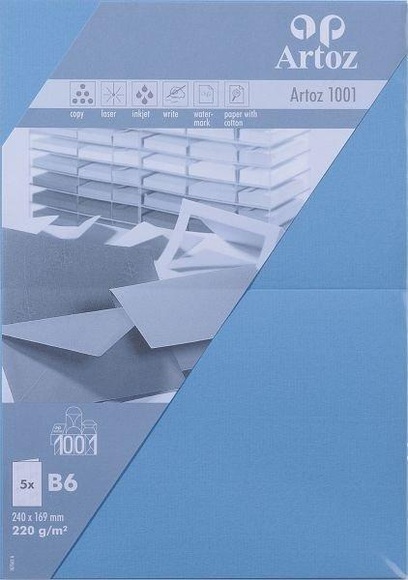 ARTOZ Karten 1001 B6 107362264 220g. marineblau 5 Blatt