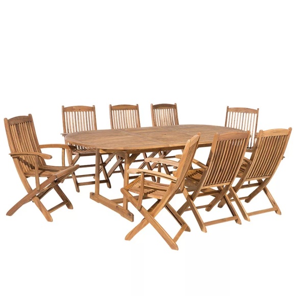 Beliani MAUI Gartentisch + Gartenstühle