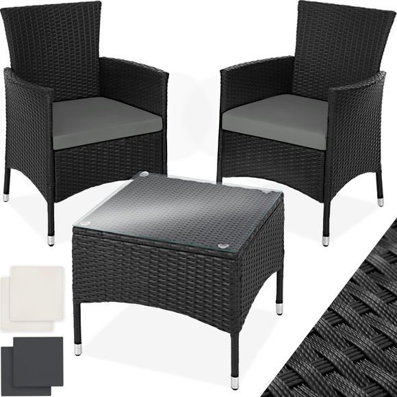 Rattan Gartenset Luzern 2+1 Rattan Gartenset Luzern 2+1