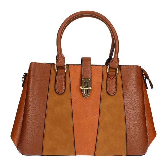 Gold Buckle Handtasche Damen Braun ONE SIZE