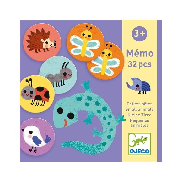 Spiele Memo - Kleine Tiere (32Teile)
