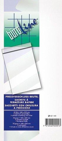 BÜROLINE Pressverschl. Beutel 220×305mm 421220 transparent