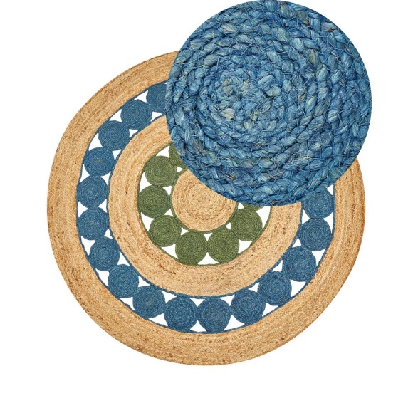 Teppich aus Jute Boho HOVIT Teppich aus Jute Boho HOVIT