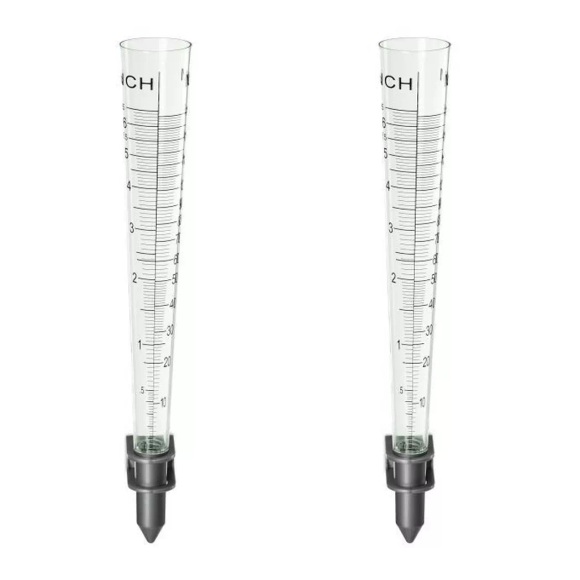 B2X - Regenmesser 2er Set mit Wandhalterung, One Size