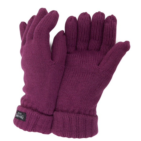Thinsulate Strickhandschuhe Damen Himbeere ONE SIZE