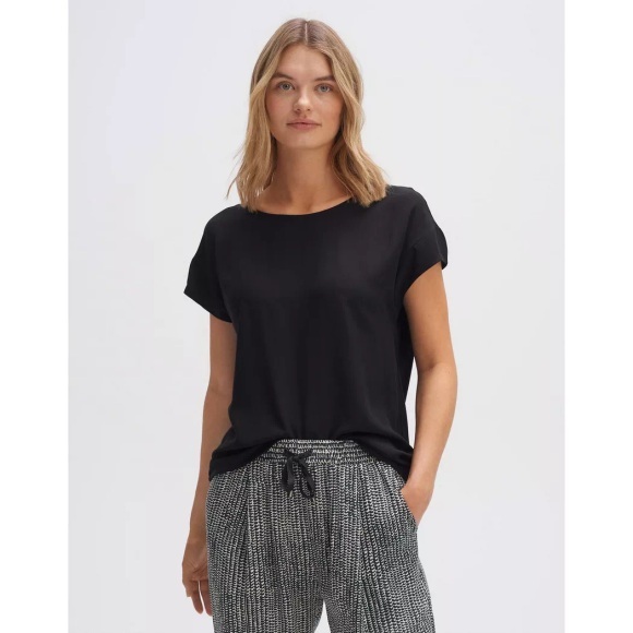 OPUS Blusenshirt »Skita«, im edlen Material-Mix