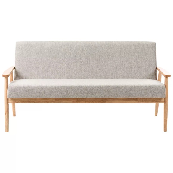 Beliani - 3 Sitzer Sofa aus Stoff ESRUM, One Size, Braun Medium
