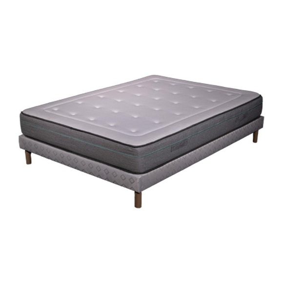 Matratzenset | 90x190 | Memory | 23 Cm | Gepolstertes Lattenrost Unisex Weiss 90X190CM