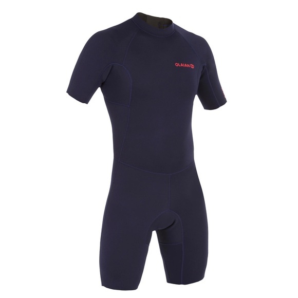 Neoprenanzug Surfen Shorty 100 Neopren 1,5mm Herren Marineblau Herren Schwarz L
