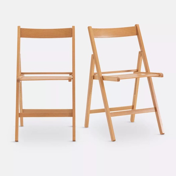 2 Klappstühle ''Yann'', Buche massiv