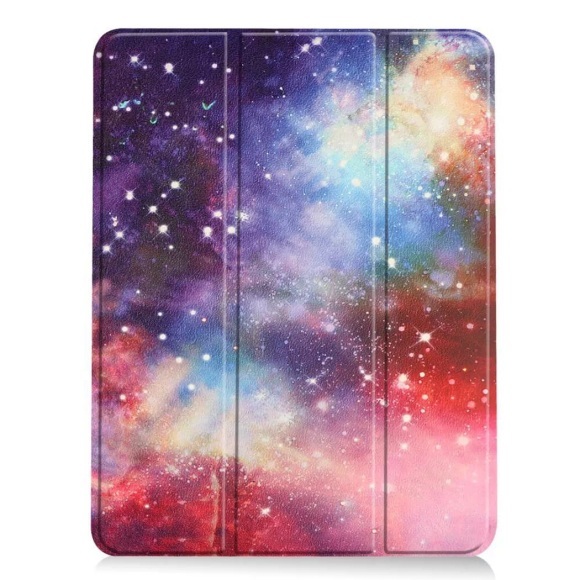 Cover-Discount - iPad Air 11 2024 - Smart Case Pencil Halter Motiv, Weiss, 11