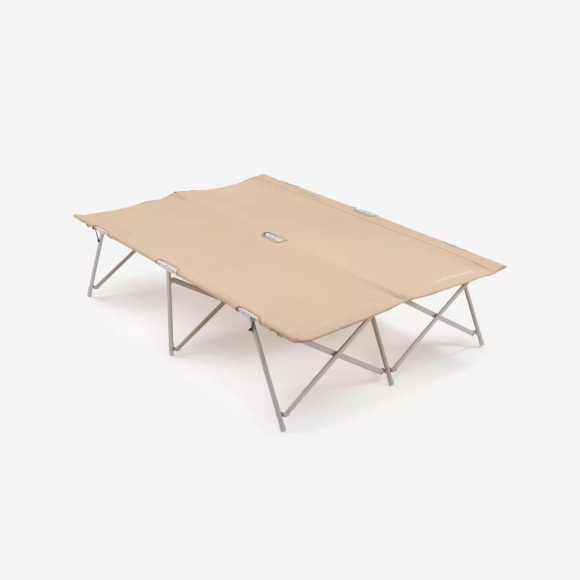 QUECHUA - Feldbett DOUBLE CAMPBED SECOND, One Size, Taupe