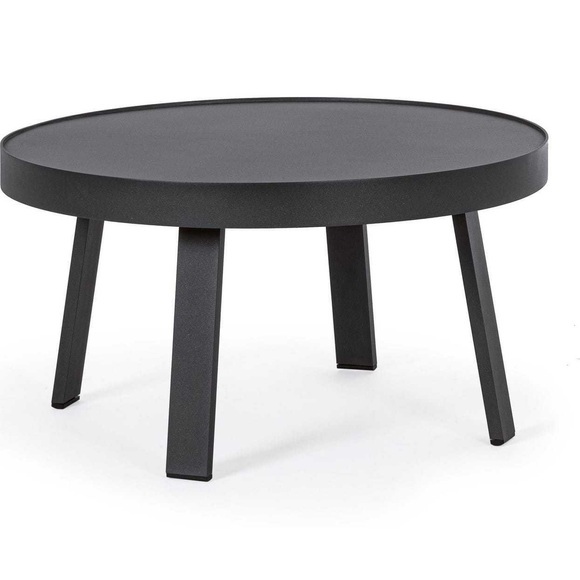 Garten Couchtisch Spyro anthrazit rund 71