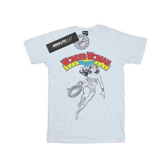 Wonder Woman Lasso Tshirt Mädchen Weiss 116