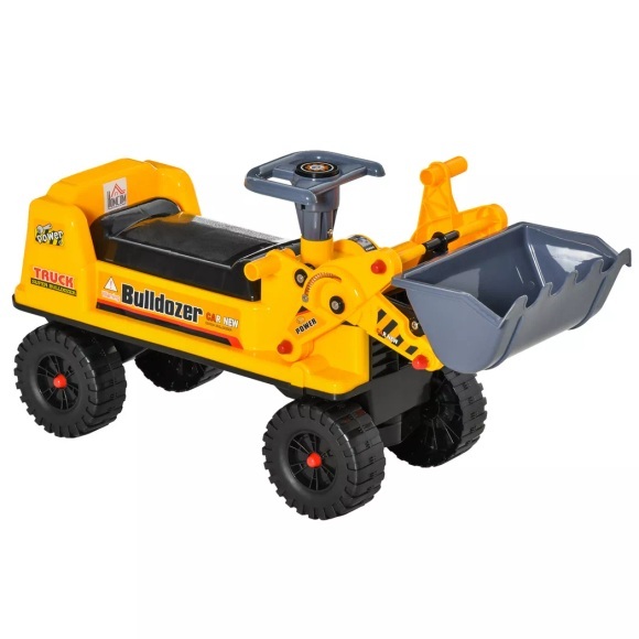 HOMCOM - Kinder Rutschauto, One Size, Gelb