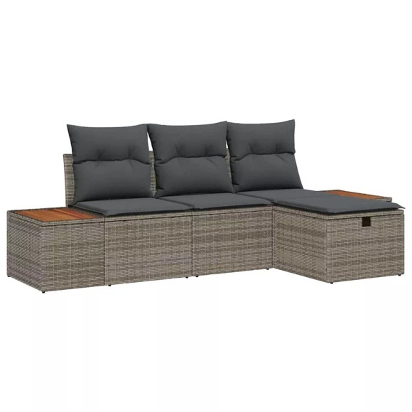 VidaXL - Outdoor-sofa poly-rattan, One Size, Grau