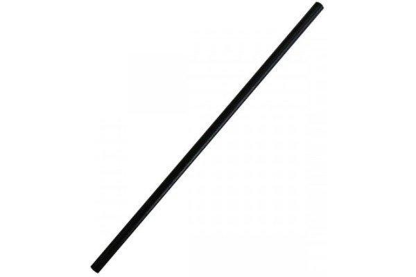WEBSTAR Trinkhalm 19,7cm 421000 schwarz, Papier 100 Stück