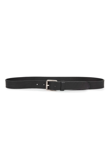 Gürtel Leather Belt Herren Schwarz 110