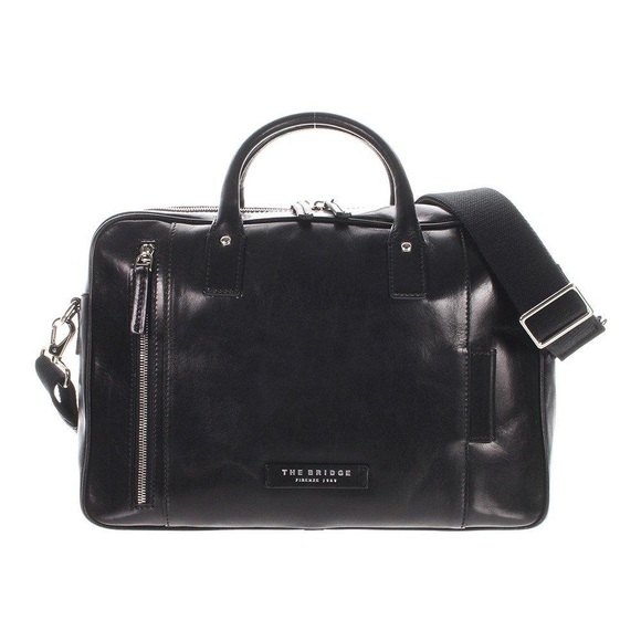 The Bridge Passpartout - 25cm Damen Businesstasche in Schwarz