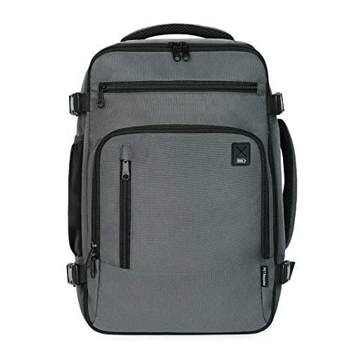 Rucksack 40 X 20 X 25 Cm Für Ryanair Flugzeug Reiserucksack Handgepäck Laptop Tagesrucksäcke Pet Recycled Umweltfreundlicher Rucksack Wasserdicht Unter Sitz 20 L Herren Taubengrau ONE SIZE