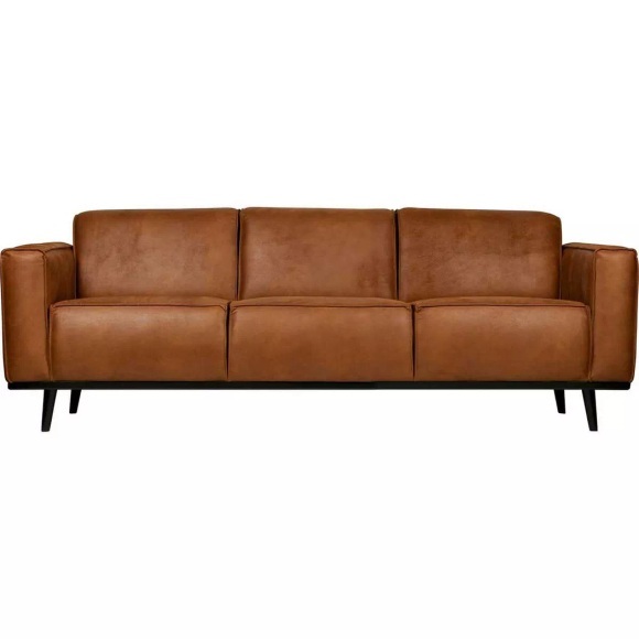 Sofa Statement 3-Sitz 230 Recycling Leder Cognac