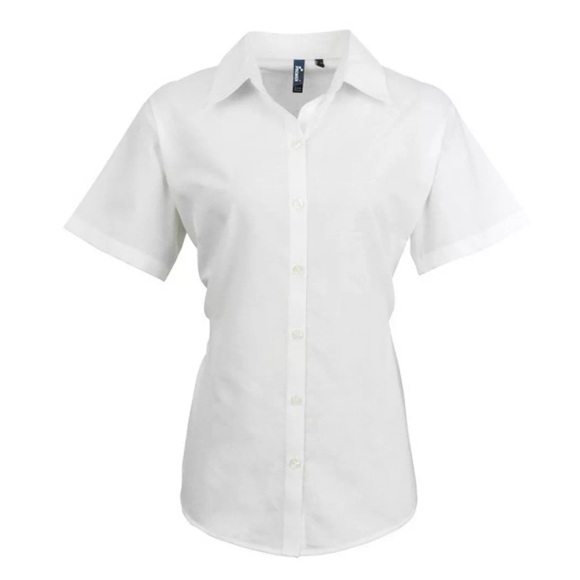 Oxford-bluse Bluse Arbeitshemd Damen Weiss 44
