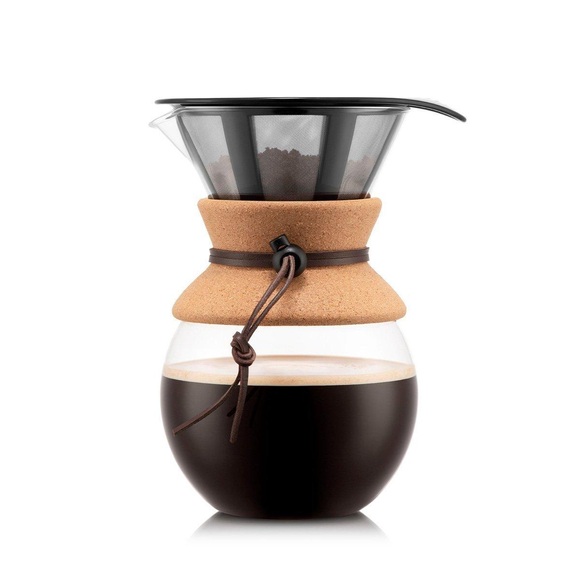 Kaffeebereiter mit Permanent-Kaffeefilter POUR OVER 1.0 L Kork Kaffeebereiter mit Permanent-Kaffeefilter POUR OVER 1.0 L Kork