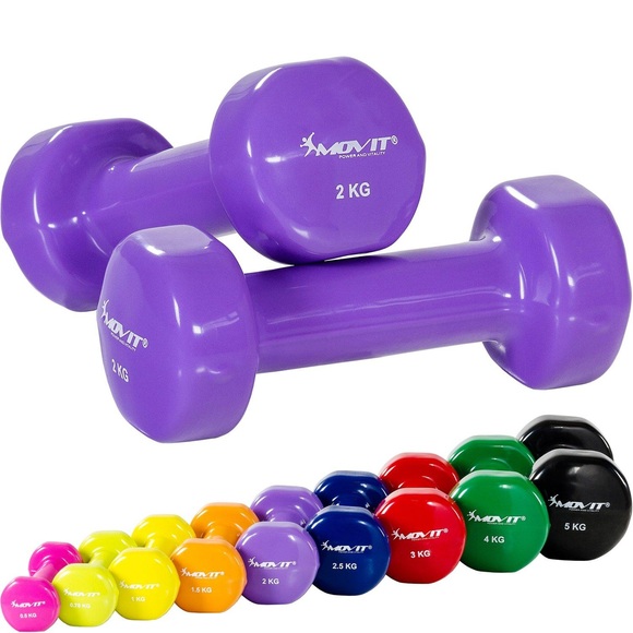 Profi Vinyl Hanteln 2er Set Unisex Flieder 2 kg