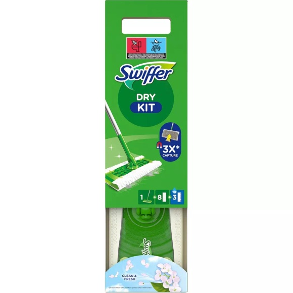 Swiffer - Starterset Wischmopp +8 trocken +3 feucht, One Size