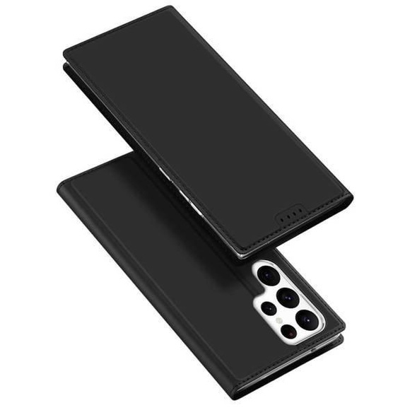 Dux Ducis - Samsung Galaxy S23 Ultra 5G Flip Wallet Cover Leder Tasche - Schwarz